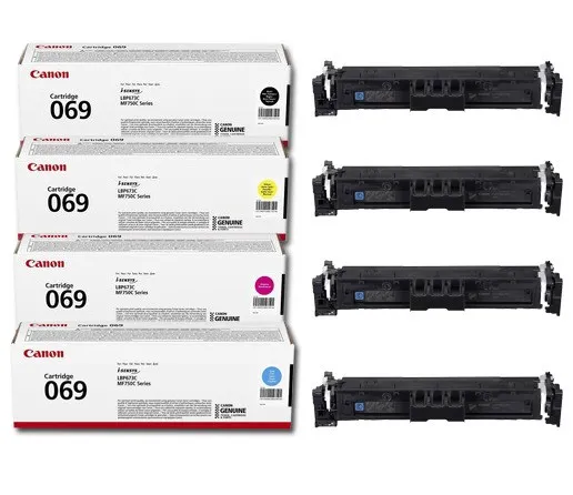 Canon CRG-069 Orjinal Toner 4'lü Set - Tüm Renkler (Kutusuz) CRG069