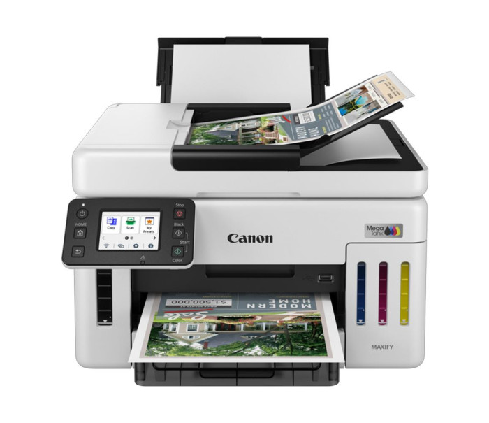 Canon Maxify GX6040 Wi-Fi + Tarayıcı + Fotokopi Renkli Çok Fonksiyonlu Tanklı Mürekkep Püskürtmeli Yazıcı