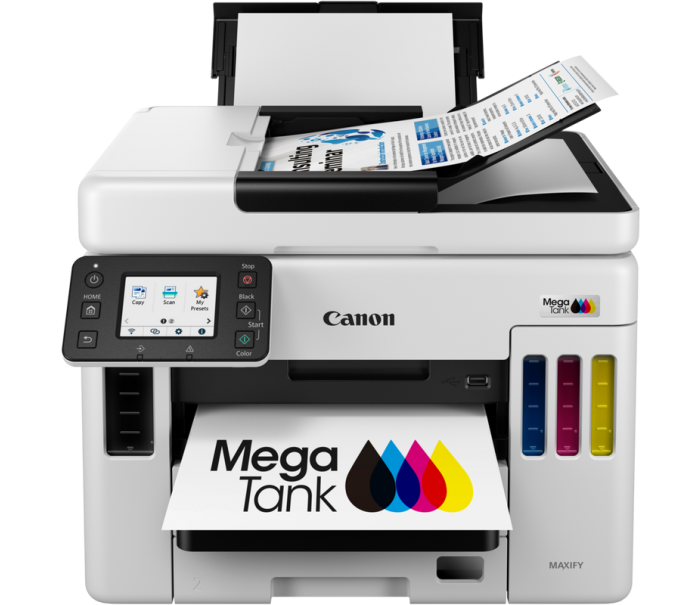 Canon Maxify GX7140 Wi-Fi + Tarayıcı + Fotokopi + Faks Renkli Çok Fonksiyonlu Tanklı Mürekkep Püskürtmeli Yazıcı