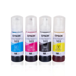 EPSON 103 ORJINAL 4 RENK TAKIM MÜREKKEP - L1210-L1250-L3210-L3211-L3250-L3251-L3256-l3260-L5290-L5296-L5590